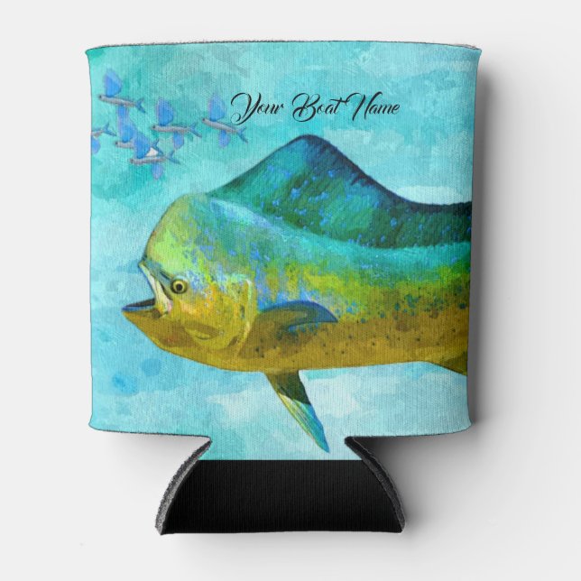 Porta-lata Hugger Personalizado Mahi (Frente)