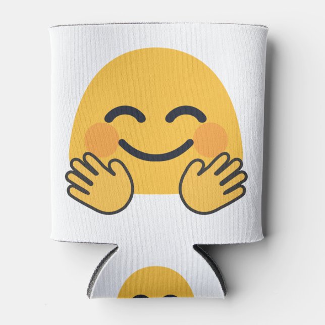 Porta-lata Hugging Emoji (Frente)