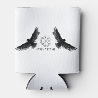 Porta-lata Hugin & Munin | Vegvisir | Odins Raben | schwarz