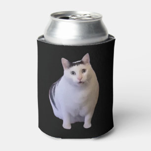 Porta-lata Huh Cat Meme Preto Duplo Lado