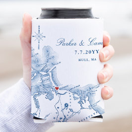 Porta-lata Hull Massachusetts Wedding Favor Drink