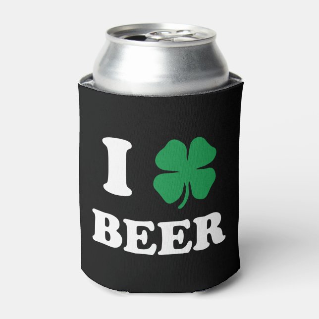 Porta-lata I Heart Beer Black (Can Front)