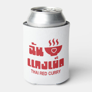 Porta-lata I Heart (Love) Thai Red Curry