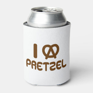 Porta-lata I Heart Pretzel