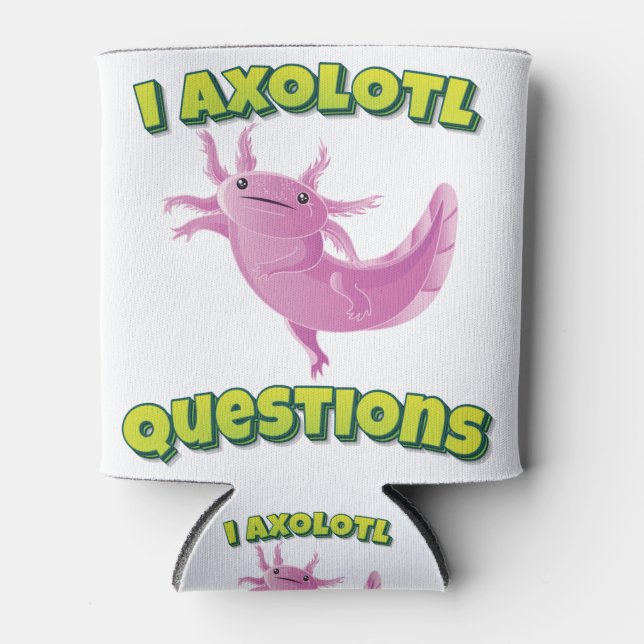 Porta-lata I Perguntas sobre Axolotl (Frente)