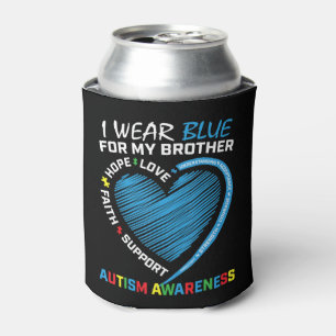 Porta-lata I wear blue for my brother autism awareness produc