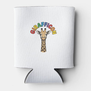Porta-lata Ícone de Girafa Vintage Design de Camisa de Animal