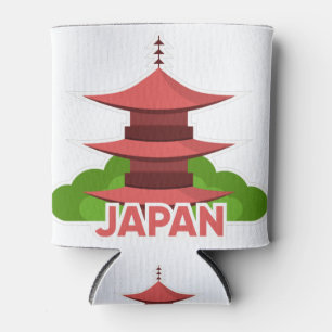 Porta-lata ícone de viagem para japão country japan