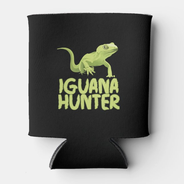 Porta-lata Iguana Hunter - Funny Iguana Reptile Lizard Pet (Frente)
