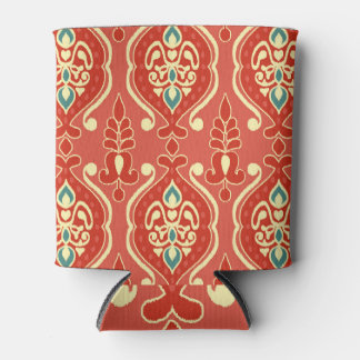 Porta-lata Ikat artesanal: Tecido de Boho Étnico