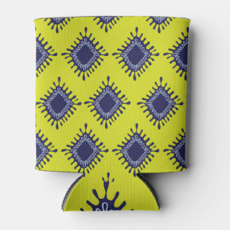 Porta-lata Ikat Tribal: Padrão Moderno Na moda.