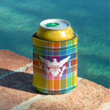 Ilhas Virgens Americanas Madras Pattern & Flag