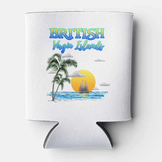 Porta-lata Ilhas Virgens Britânicas Navegando (Frente)