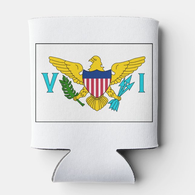 Porta-lata Ilhas Virgens dos EUA (Traseira)