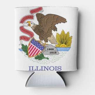 Porta-lata Illinois Flag