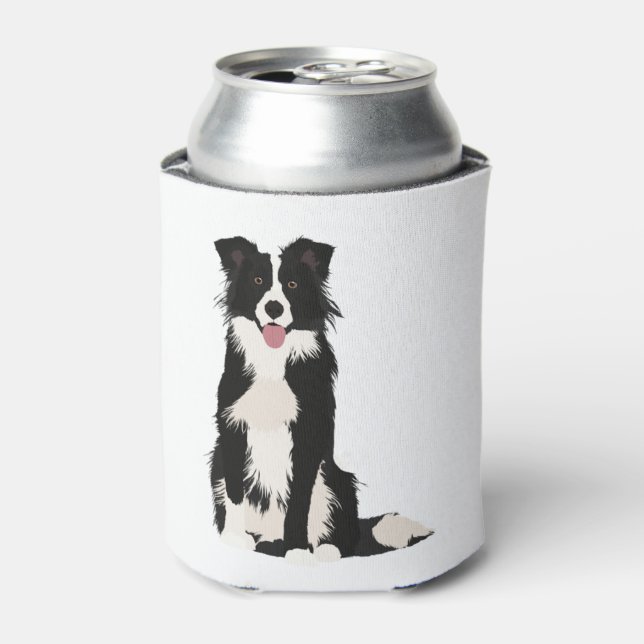 Porta-lata Ilustração de Borda Collie! (Can Front)