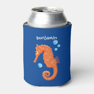 Porta-lata Ilustração de desenho animado de bolhas de laran
