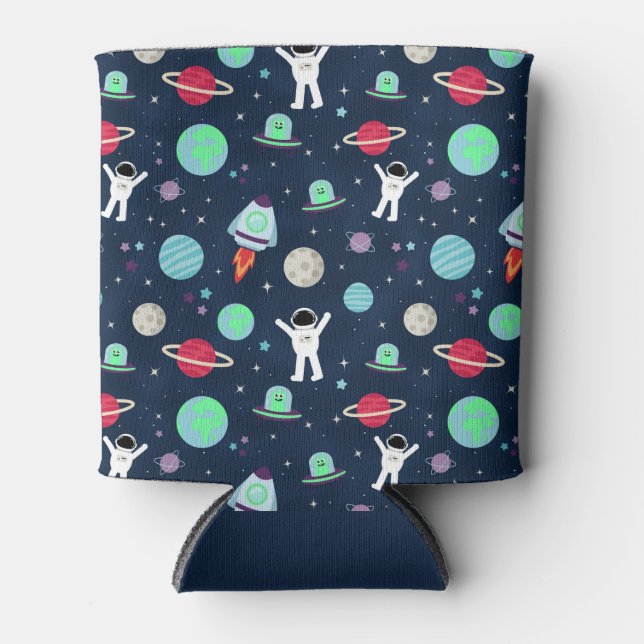 Porta-lata ilustração de padrão espacial (Frente)