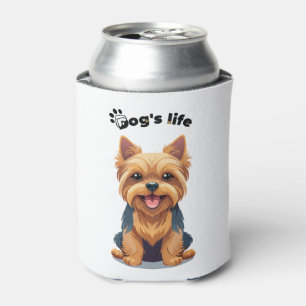 Porta-lata Ilustração de Terrier Yorkshire Diversão do Cachor
