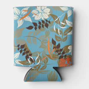 Porta-lata Ilustração do padrão floral: Vintage sem costura