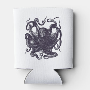 Porta-lata Ilustração do polvo do vintage