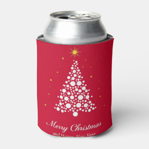 Porta-lata Ilustração Minimalista de Árvore de Natal