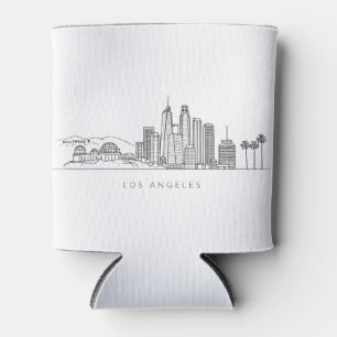 Porta-lata Ilustração Minimalista do Horizonte de Los Angeles
