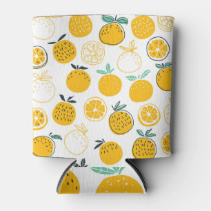 Porta-lata Ilustração Sem Fios de Frutas de Laranjas Vintage