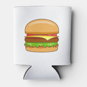 Porta-lata Ilustração Vetorial de Hambúrguer