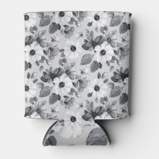 Porta-lata Ilustração Vintage de Watercolor Buquê de Flores S