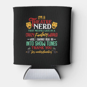 Porta-lata Im Um Nerd Atre Na Atriz De Atores Do Palco Acters