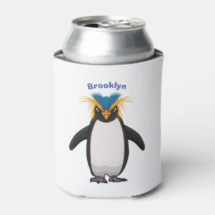 Porta-lata Imagem do desenho animado de pinguim macarrão-bra