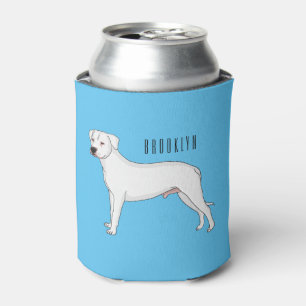Porta-lata Imagem do desenho animado do cão Dogo argentino