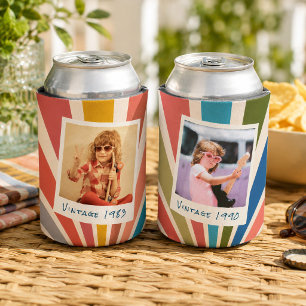 Porta-lata Imagem Personalizada 2 Fotografia de Aniversário d