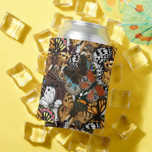 Porta-lata Impressão animal. Asas de borboleta.