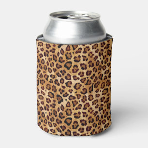 Porta-lata Impressão de Leopard de Textura Rústica