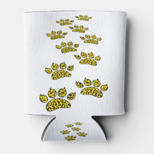 Porta-lata Impressão de Pata Leopardo