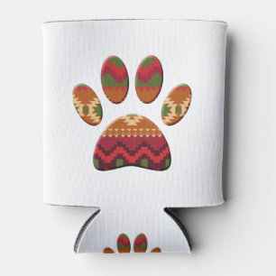 Porta-lata Impressão de Pinturas Geométricas do Aztec Pattern