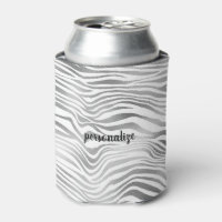Impressão de Zebra Branco Prata
