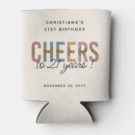 Porta-lata Impressão Leopard de Partido Moderno aniversário d