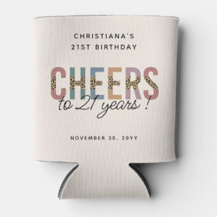 Porta-lata Impressão Leopard de Partido Moderno aniversário d