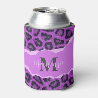 Porta-lata Impressão Violet Leopard