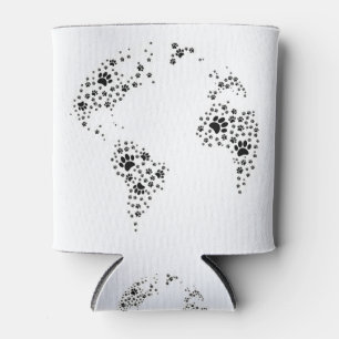 Porta-lata Impressões de pássaros do Atlas Mundial