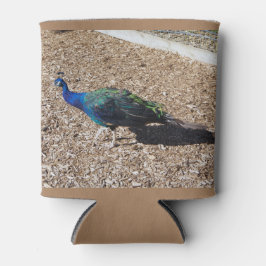 Porta-lata Indian Blue Peafowl can cooler