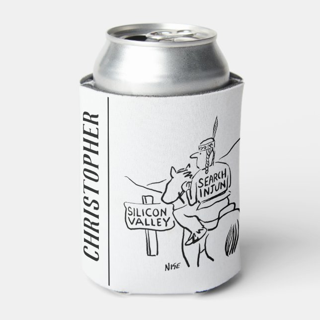 Porta-lata Índio Vermelho em Horseback no Vale do Silício (Can Front)