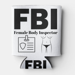 Porta-lata Inspetora do corpo feminino do FBI