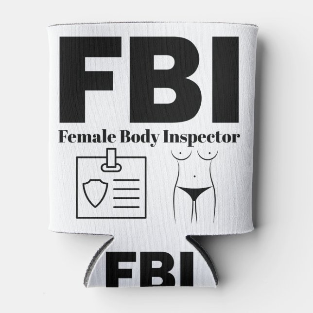 Porta-lata Inspetora do corpo feminino do FBI (Frente)