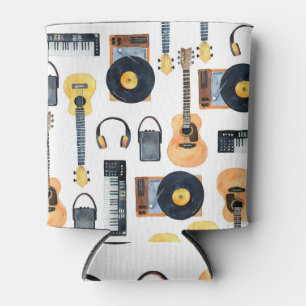 Porta-lata Instrumentos Musicais: Aquarela Sem Costura