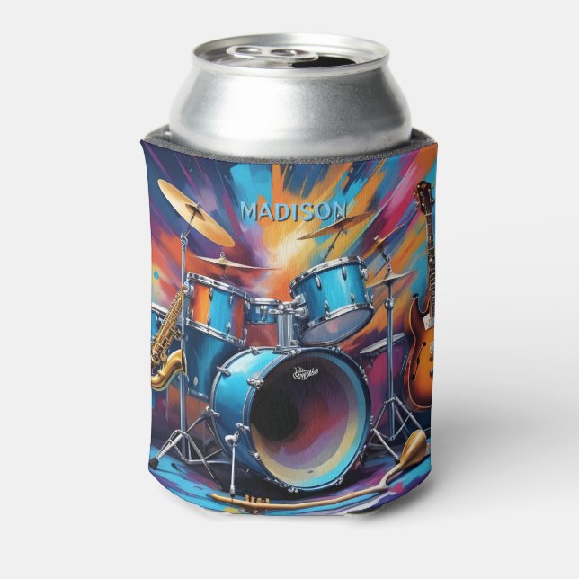 Porta-lata Instrumentos Musicais de Nome Personalizado (Can Back)