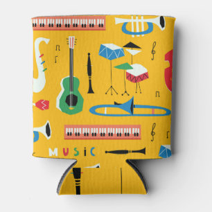 Porta-lata Instrumentos Musicais: Meio século Amarelo
